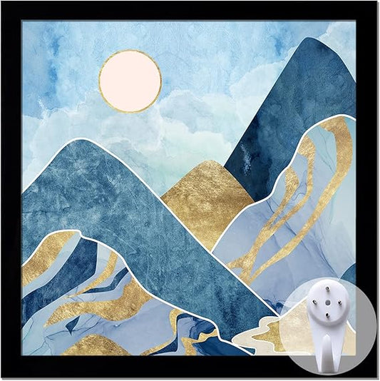 Black Diamond Painting Frame, 10x10 Picture Frame for Diamond Painting 30x30cm/12x12in after Cropping as Painting Art Accessories Tool