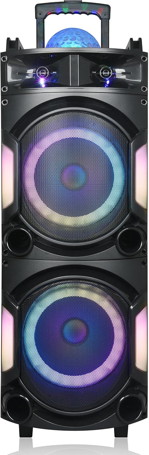 Woofer Portable Bluetooth Speaker with Disco Light