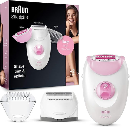 Braun Silk-Epil 3270 Epilator with 3 Extras