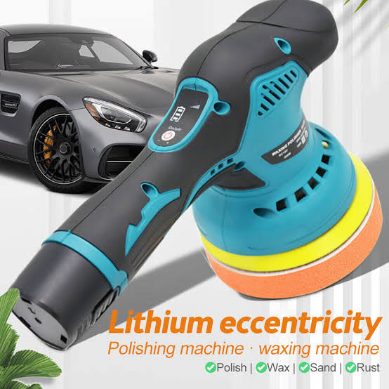 Mini Cordless Car Polishing Machine Battery Powered Tool Set Floor Waxing 12V