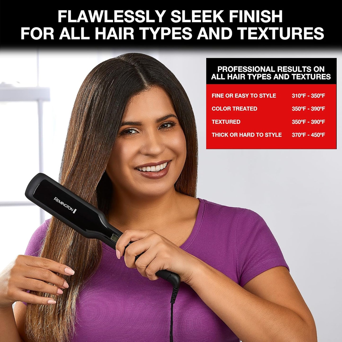 Remington S5520 Hair Straightener (Purple)
