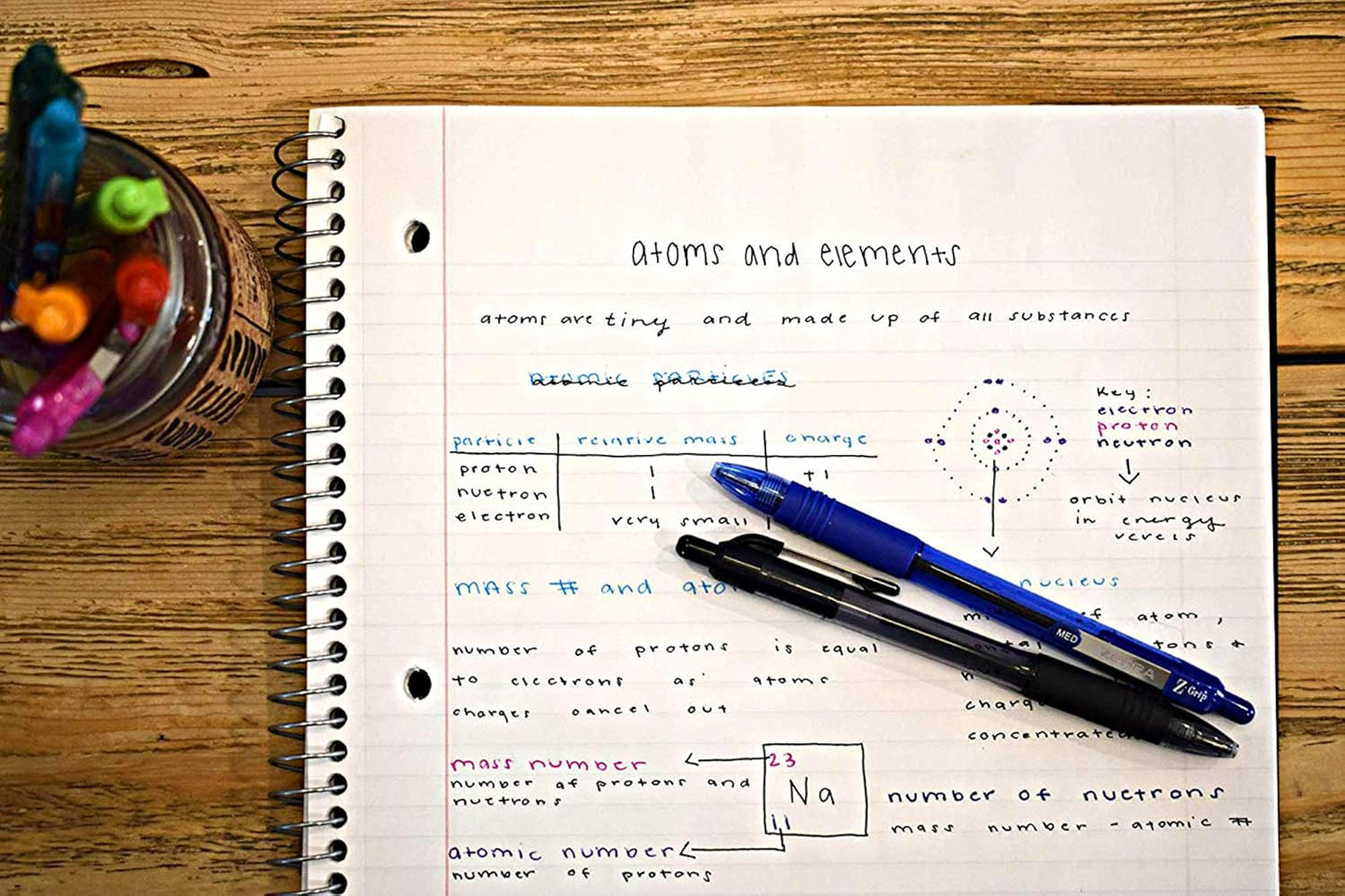 PENS bulk pack of 24 ink pens, Z-Grip Retractable ballpoint pens Medium point 1.0 mm,  combo pack