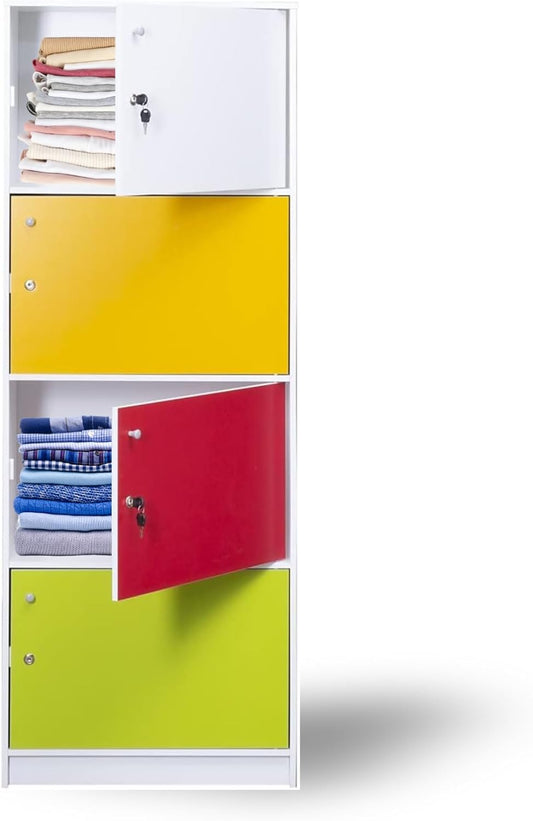 Cabinet with 4 Doors Storage Cabinet | Storage Shelf | Cabinet with 4 Doors - (Multi)