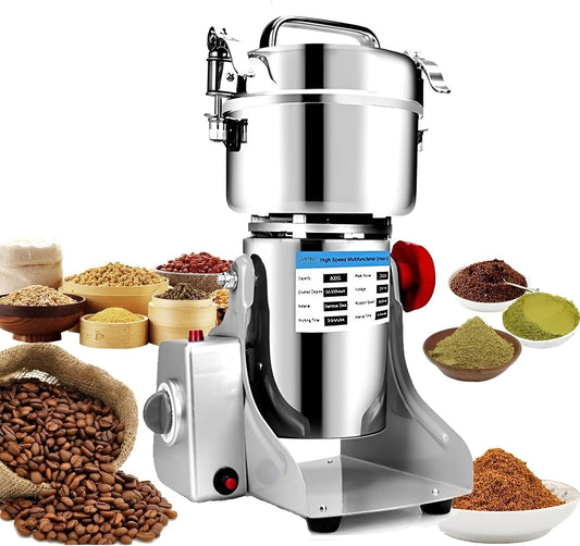 Household Small Crusher Grains Dry Grinding Machine,Stainless Steel 2000W High Power Spice Mill,