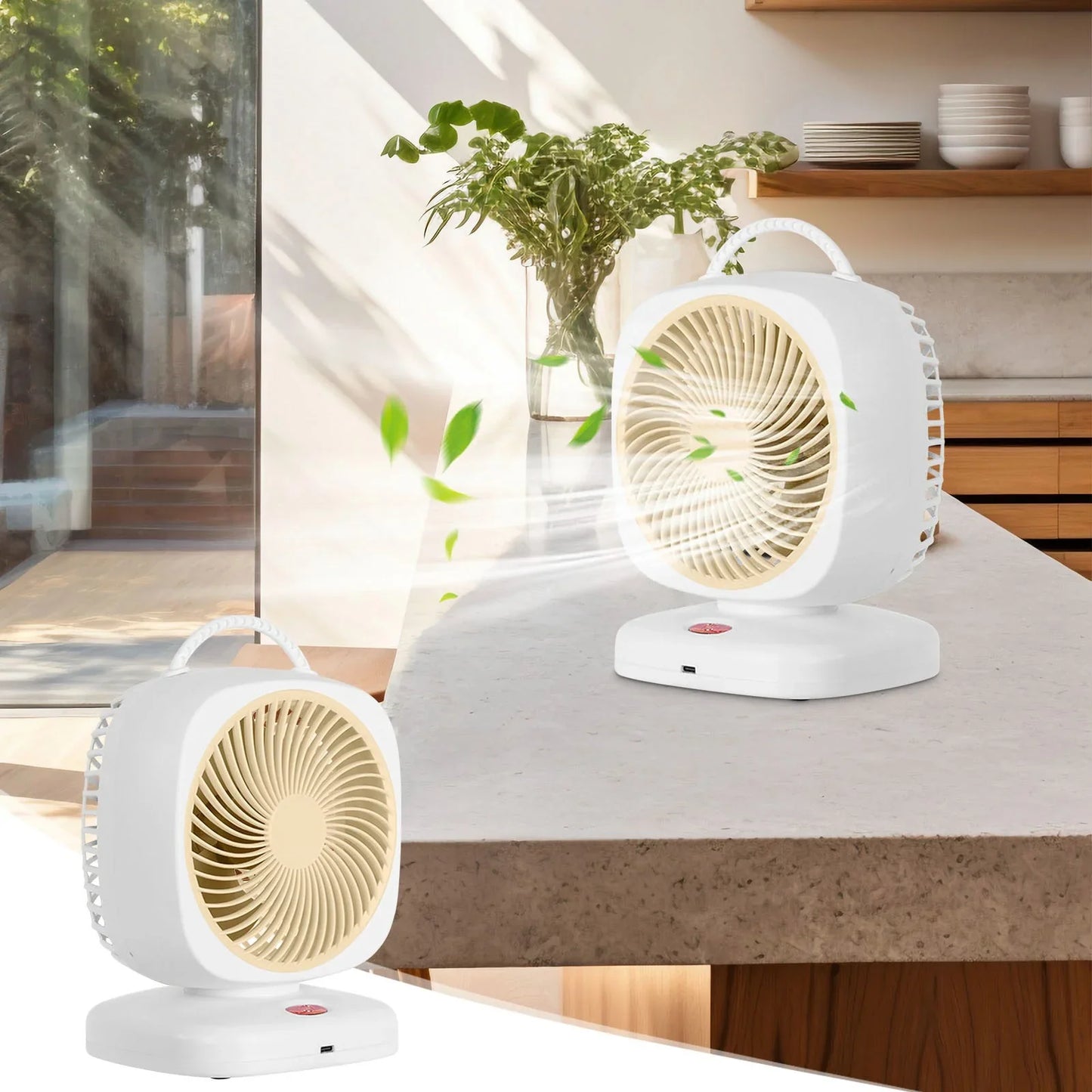 SATRINO Handheld Mini Fan, 3 IN 1 Hand Fan, USB Rechargeable Small Pocket Fan