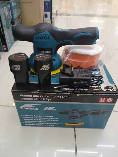 Mini Cordless Car Polishing Machine Battery Powered Tool Set Floor Waxing 12V