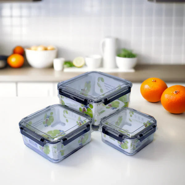 Air Tight Square Plastic Storage Containers