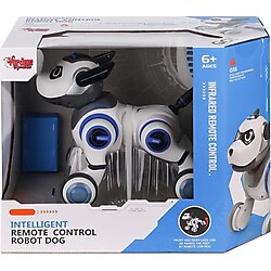 Remote C Kids, Programmable Smart Interactive Stunt Robot Dog with Touch Function Singing Dancing Walking Smart RC Robot Dog Toy Gift for Boy Girl 3 4 5 6 7 8+ Year Old(Blue
