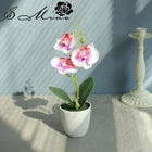 Artificial Flowers Arrangement Orchid Plants Bonsai DIY Home Decoration in a Pot