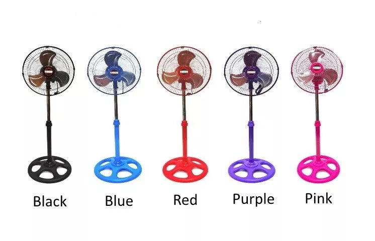 12" 360 Degree Oscillation Pedestal Stand Fan Colors