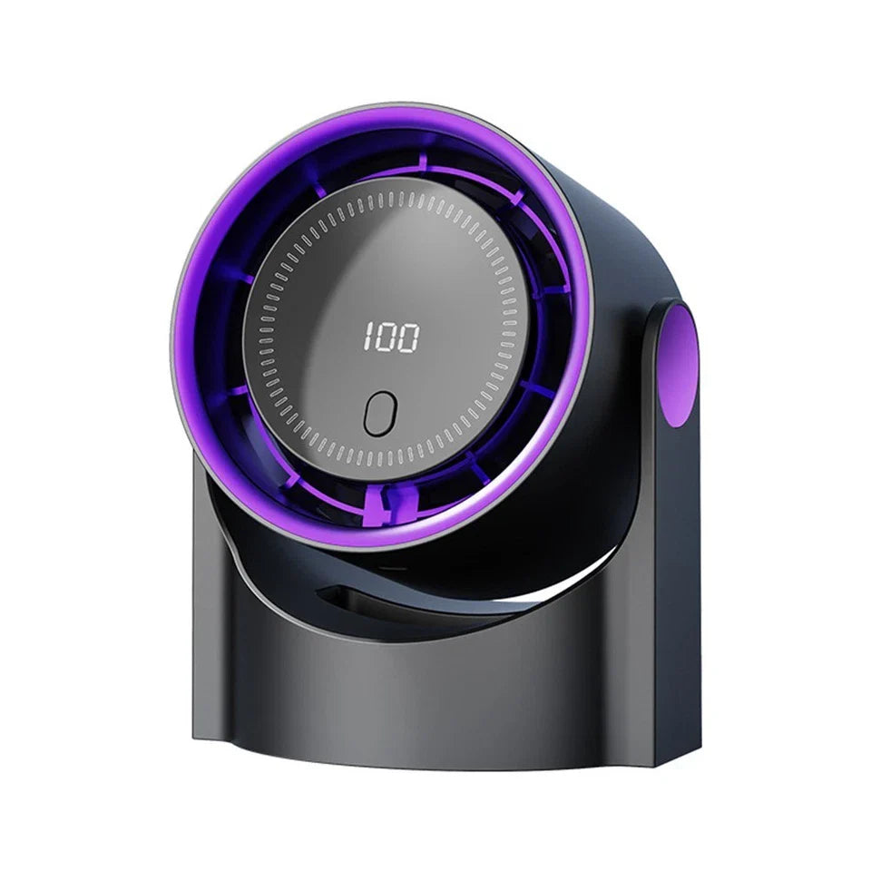 Travel Friendly Bladeless Fan with Quiet Operation and Multiple Speeds