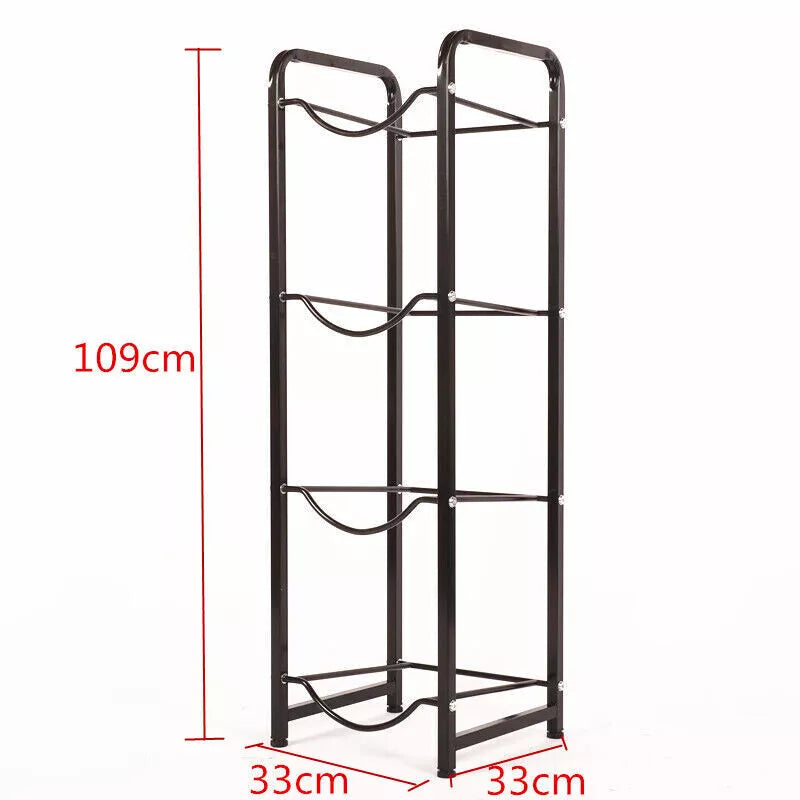 4-Tier Water Cooler Jug Rack for 4 Bottles 5 Gallon Water Bottle Storage Rack
