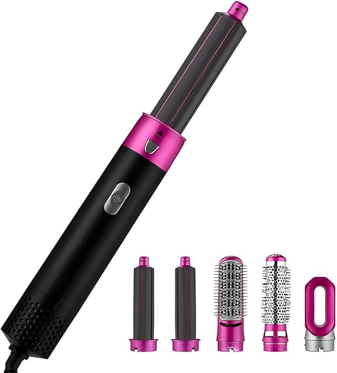 The Best 5-in-1 Hair Dryer & Styler Brush Set - Professional Hair Curler, Straightener, Comb & Detangler | Fast Drying, Styling, Curling, Straightening & Volumizing