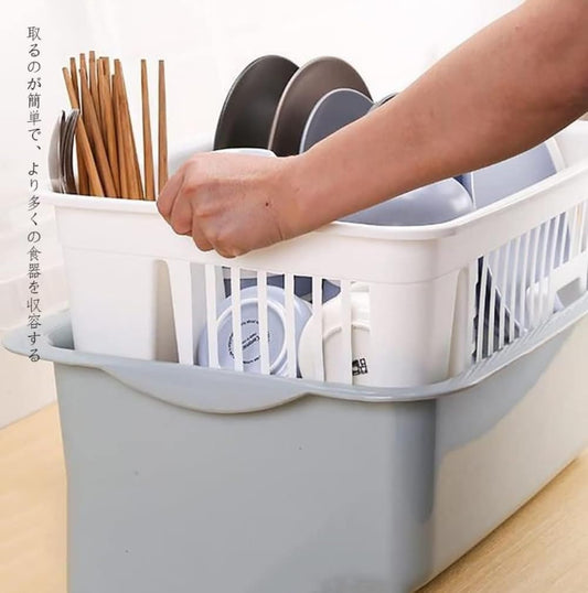 Dish Drying Rack, Dish Storage, Cupboard, Kitchen Storage with Lid