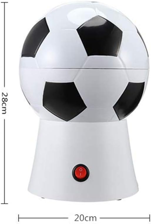 Soccer Ball Hot Air Popcorn Maker with Removable Lid