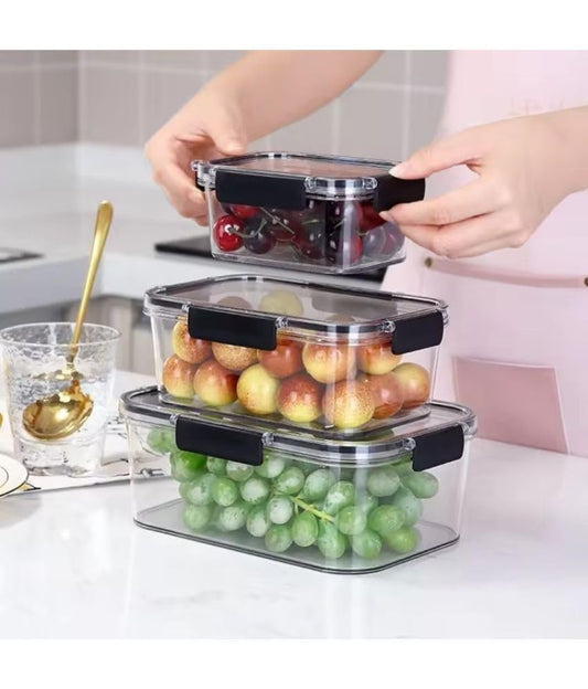 Airtight Fridge Storage Boxes Freezer Storage Containers,Refridgerator Container for Kitchen Storage Set