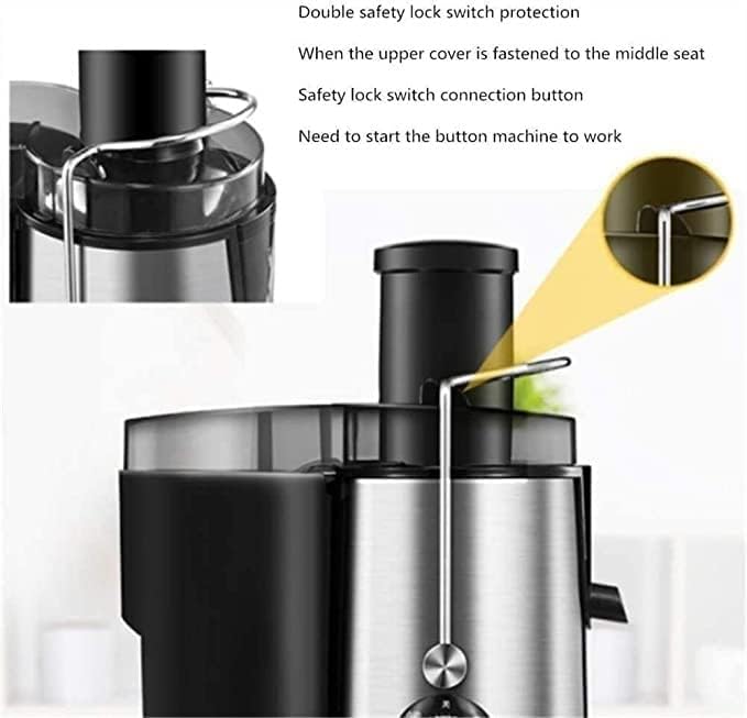 Juicers, Compact Fruits and Vegetables Juice Extractor, Dual Speed Wide Mouth Juicer Machines, BPA Free, Stainless Steel, Easy to Clean