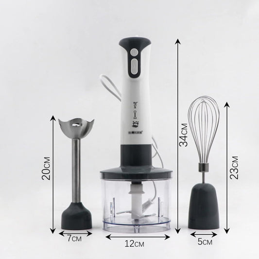 600W Powerful Hand Blender Stick Immersion Blender with Mixing Cup Chopper Whisk Variable Speeds Cooking Machine Juicer,Red