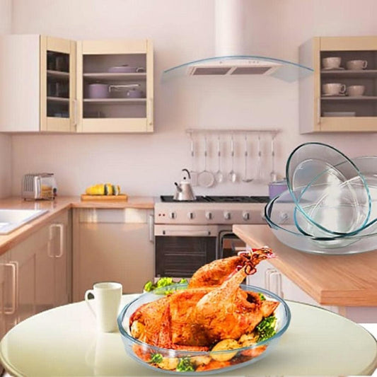 Oval Clear Glass set
