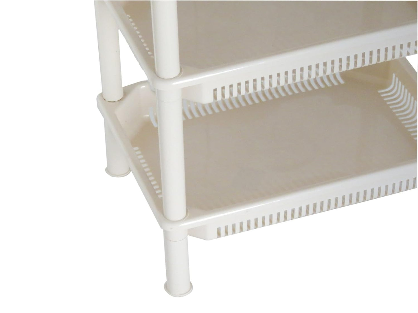 4 Tier Plastic Shelf Storage Rack for Your Home,Kitchen & Bathroom