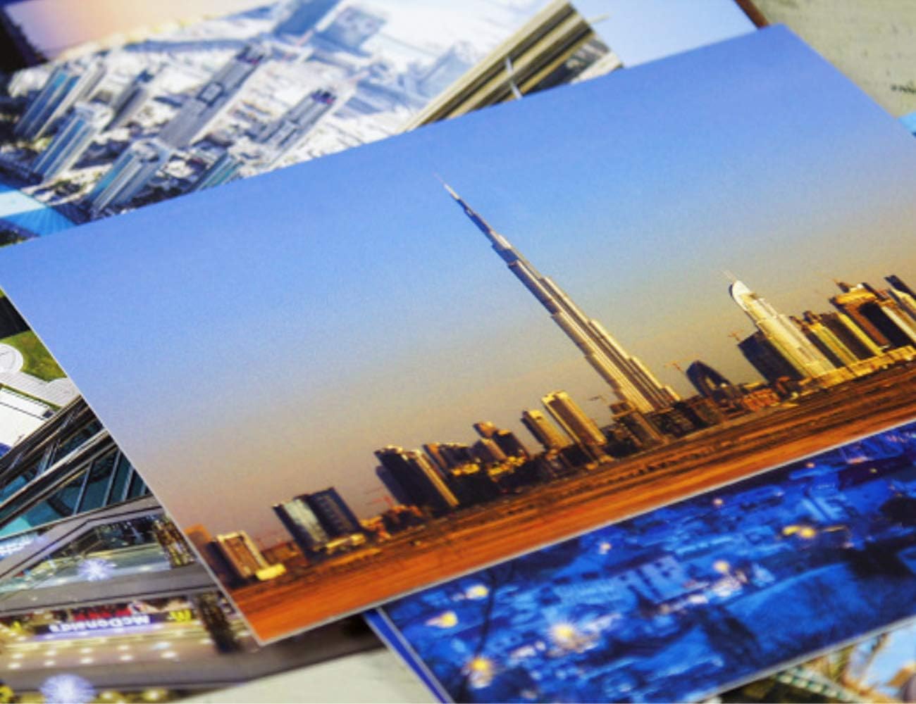 HOSTEESSCHOICE Travel postcards,Set of 30 Post cards variety pack depicting from Around the World Famous Travel Sites,Assorted Postcards Bulk, 4 x 6 -Dubai