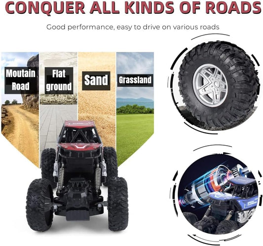 &nbsp;Car Toys Remote Control, Off-road Climbing Car High-speed Drift Racing Toy with Rechargeable Battery,Boys Girls Kids...