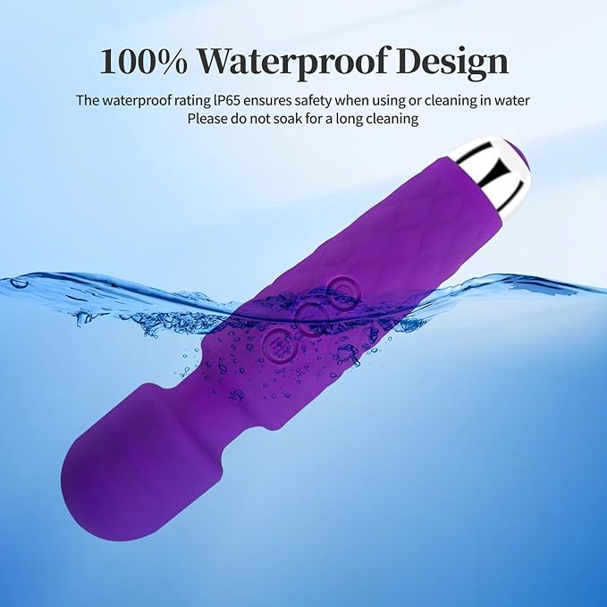 Shoulder Muscle Massager, USB Rechargeable, Waterproof,Mini, Travel Size (Violet)