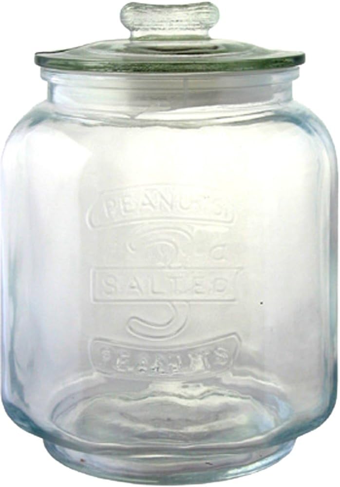 Glass Bottle Canister Glass Cookie Jar, Size S, Estimated Capacity Approx.