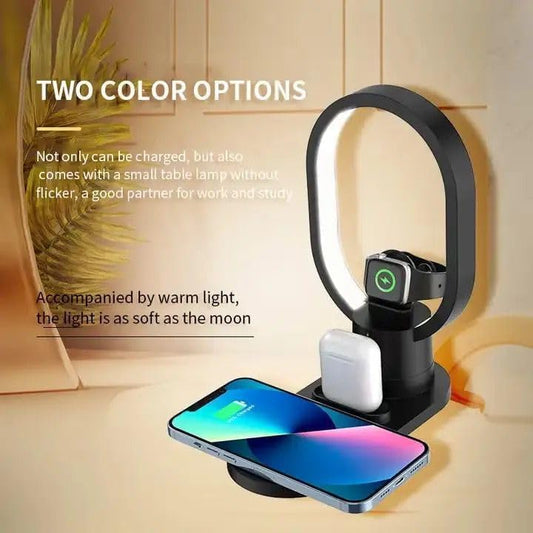 4 in 1 Desk Wireless Charger Magnetic Fast Wireless Charging Pad, Compatible with Andorid Phone.
