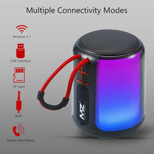 (Portable Bluetooth Speaker) Dynamic Thunder Sound with Disco Light 5 W Bluetooth Speaker