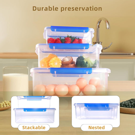Food Storage Container in black colour 3pcs set