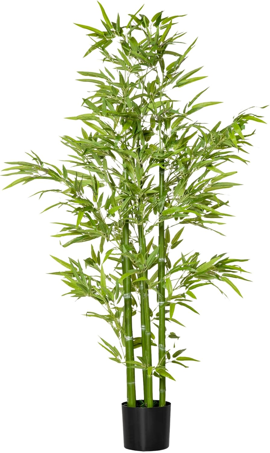 Artificial Bamboo Tree in Pot, Indoor Outdoor Fake Plants for Home Office Living Room Decor
