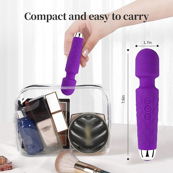 Shoulder Muscle Massager, USB Rechargeable, Waterproof,Mini, Travel Size (Violet)