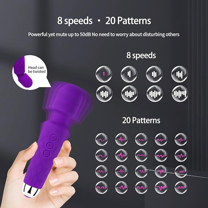 Shoulder Muscle Massager, USB Rechargeable, Waterproof,Mini, Travel Size (Violet)