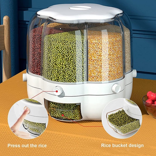 6-Grid Round Rice Dispenser