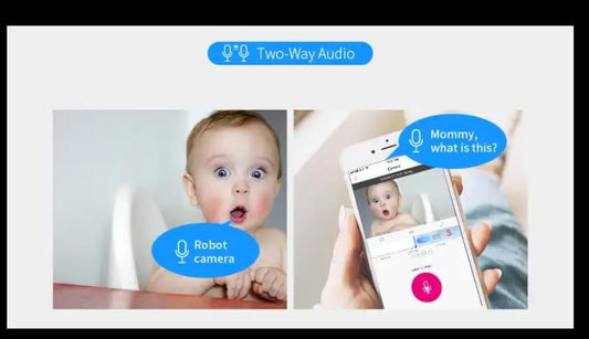 1PC 1080P High-definition Baby Monitor Wireless WiFi IP Camera Robot Monitoring Camera