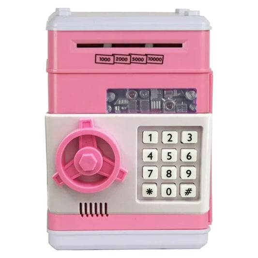 fashionhome Electronic Piggy Bank Safe Password Money Box Children Digital Coins Cash Saving Safe Deposit Machine Birthday Gift